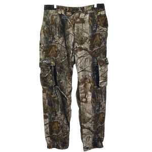 Scent Blocker Real Tree Camo Fleece Pants Large Cold Fusion Protec XT Layer 3
